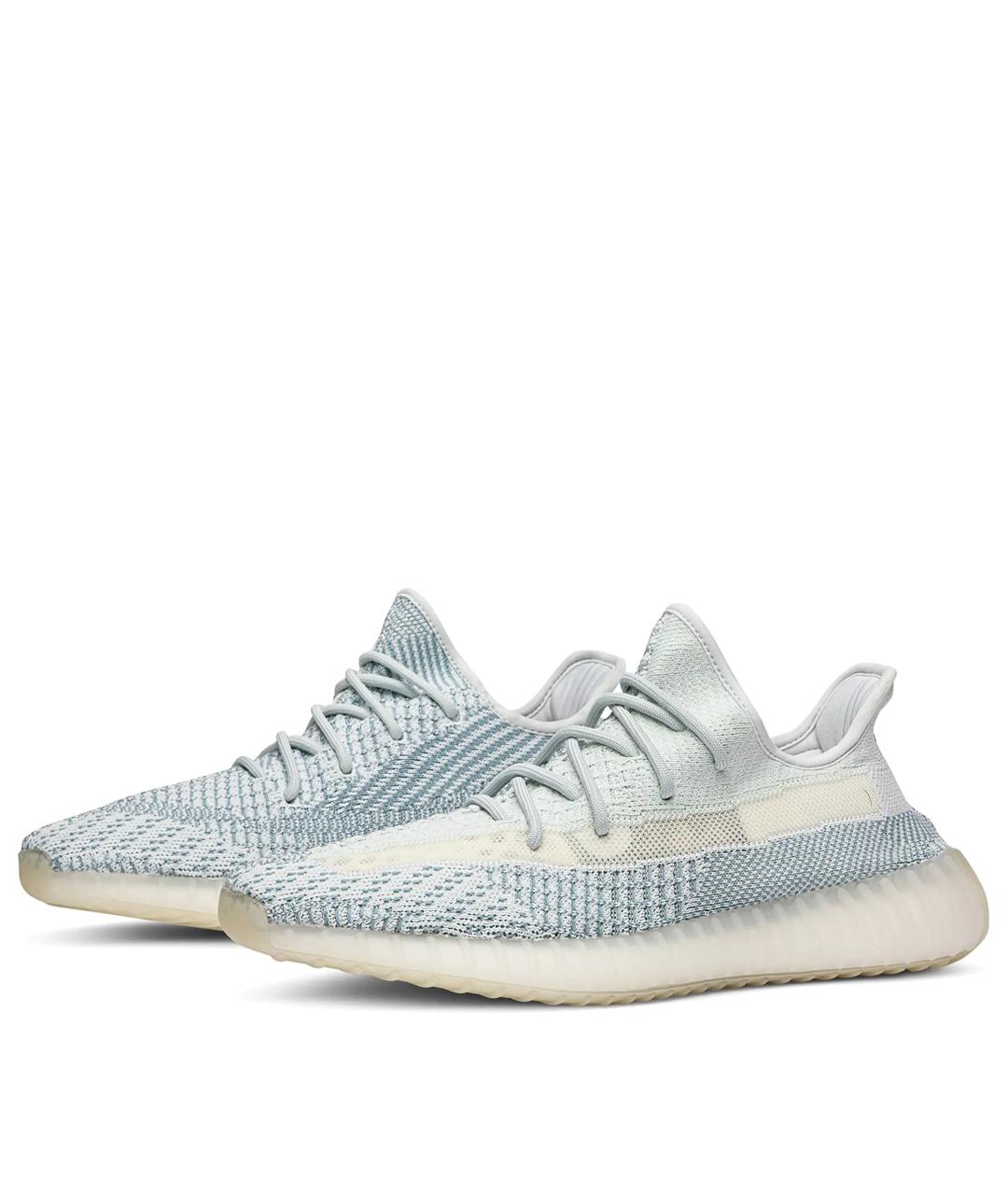 ADIDAS YEEZY Голубые текстильные кроссовки, фото 2