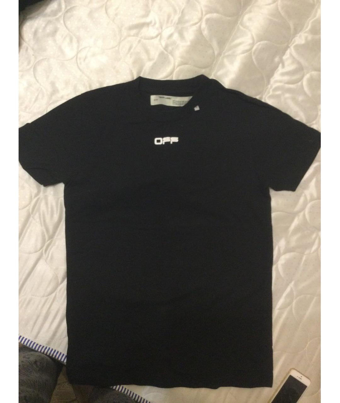 OFF-WHITE Черная футболка, фото 5