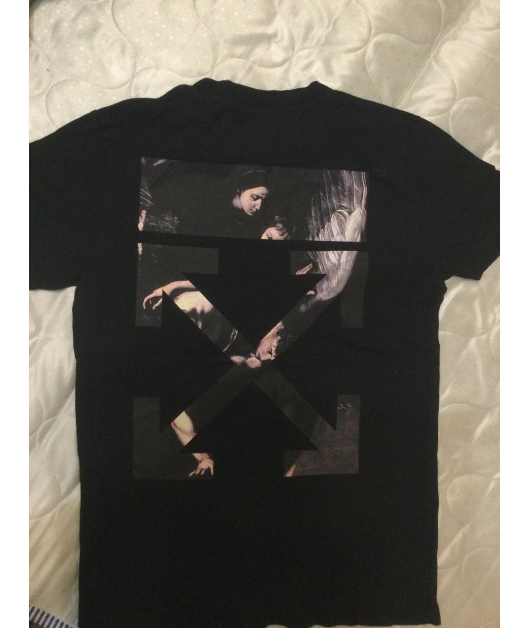 OFF-WHITE Черная футболка, фото 2