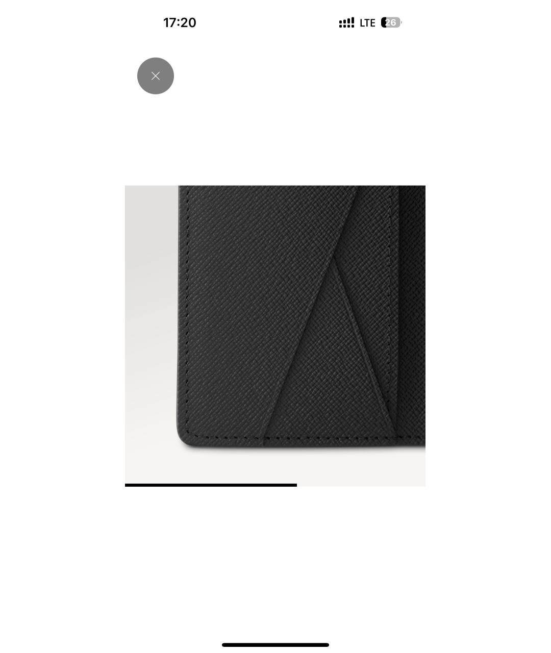 LOUIS VUITTON Антрацитовый кошелек, фото 4
