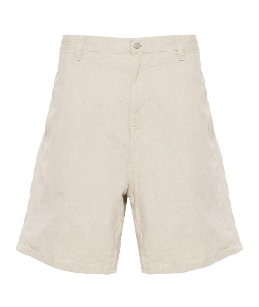CARHARTT WIP Бежевые хлопковые шорты, фото 1