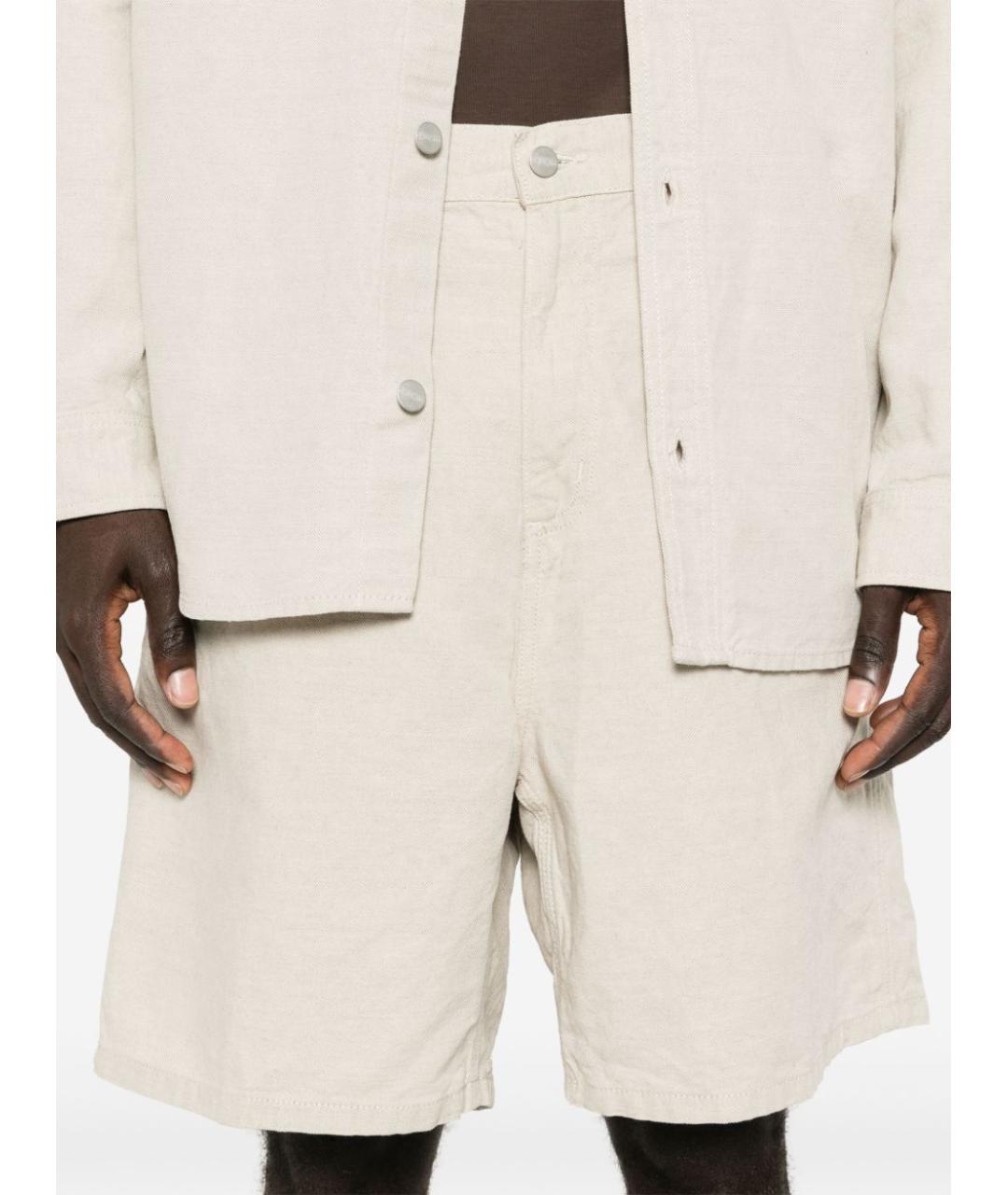 CARHARTT WIP Бежевые хлопковые шорты, фото 3