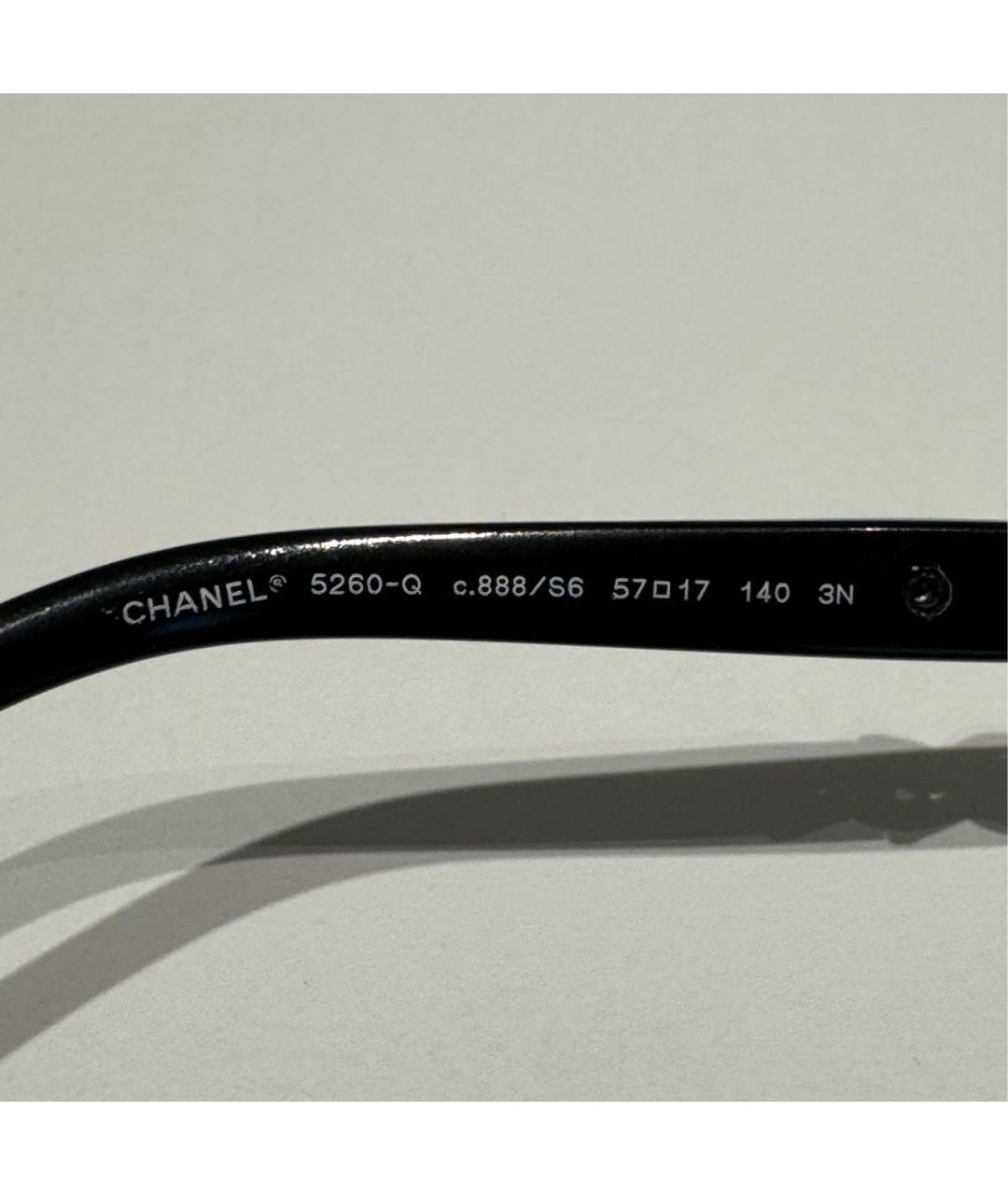 CHANEL Черные пластиковые солнцезащитные очки, фото 5