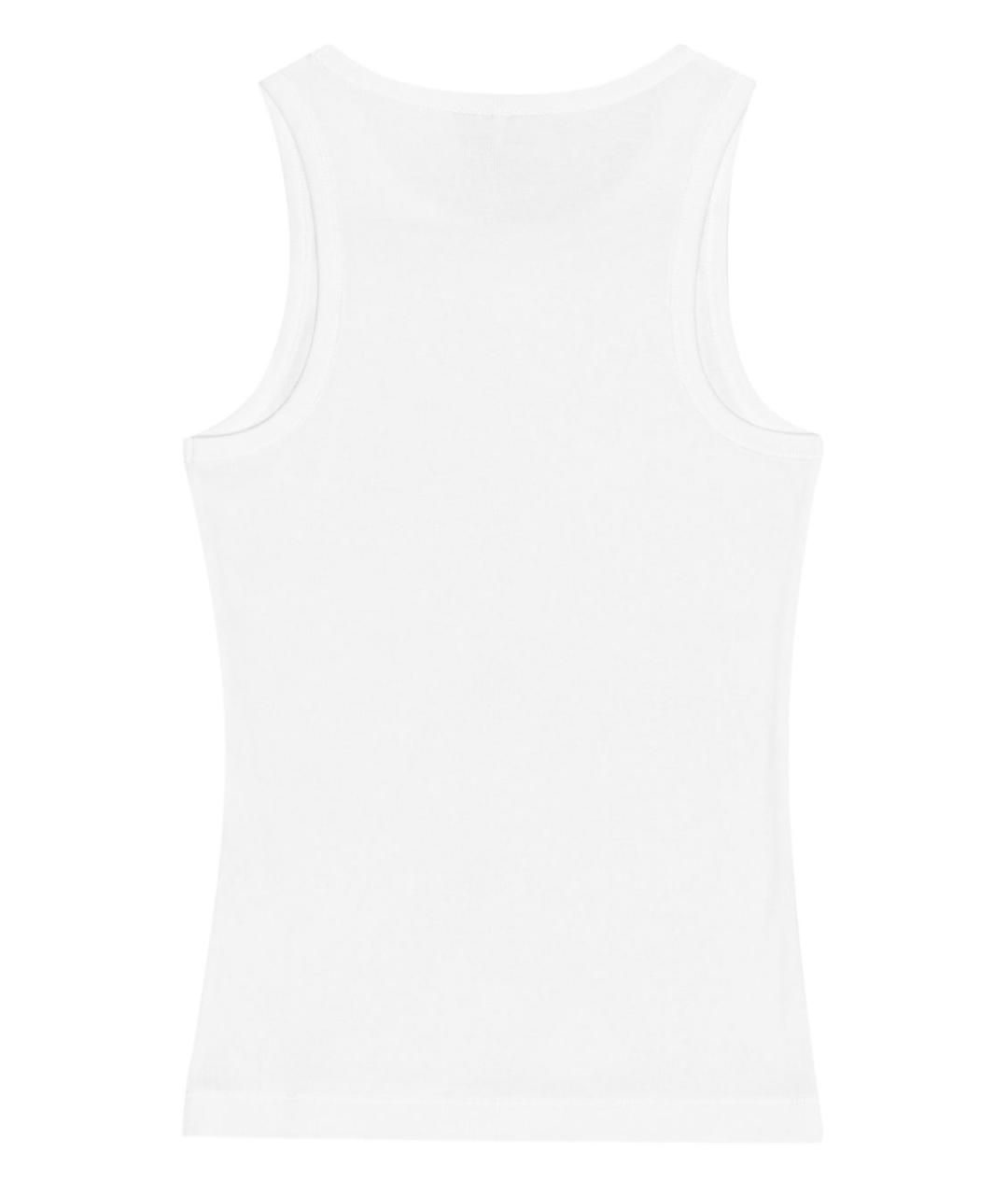 GANNI Белая хлопковая майка, фото 4