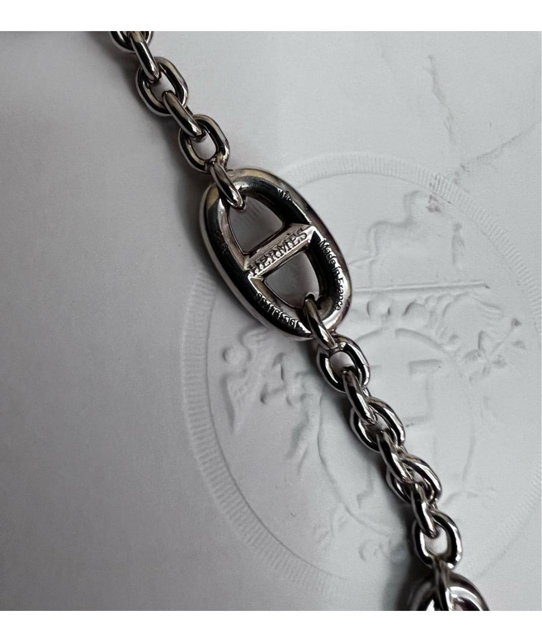 HERMES Серебряное серебряное колье, фото 4