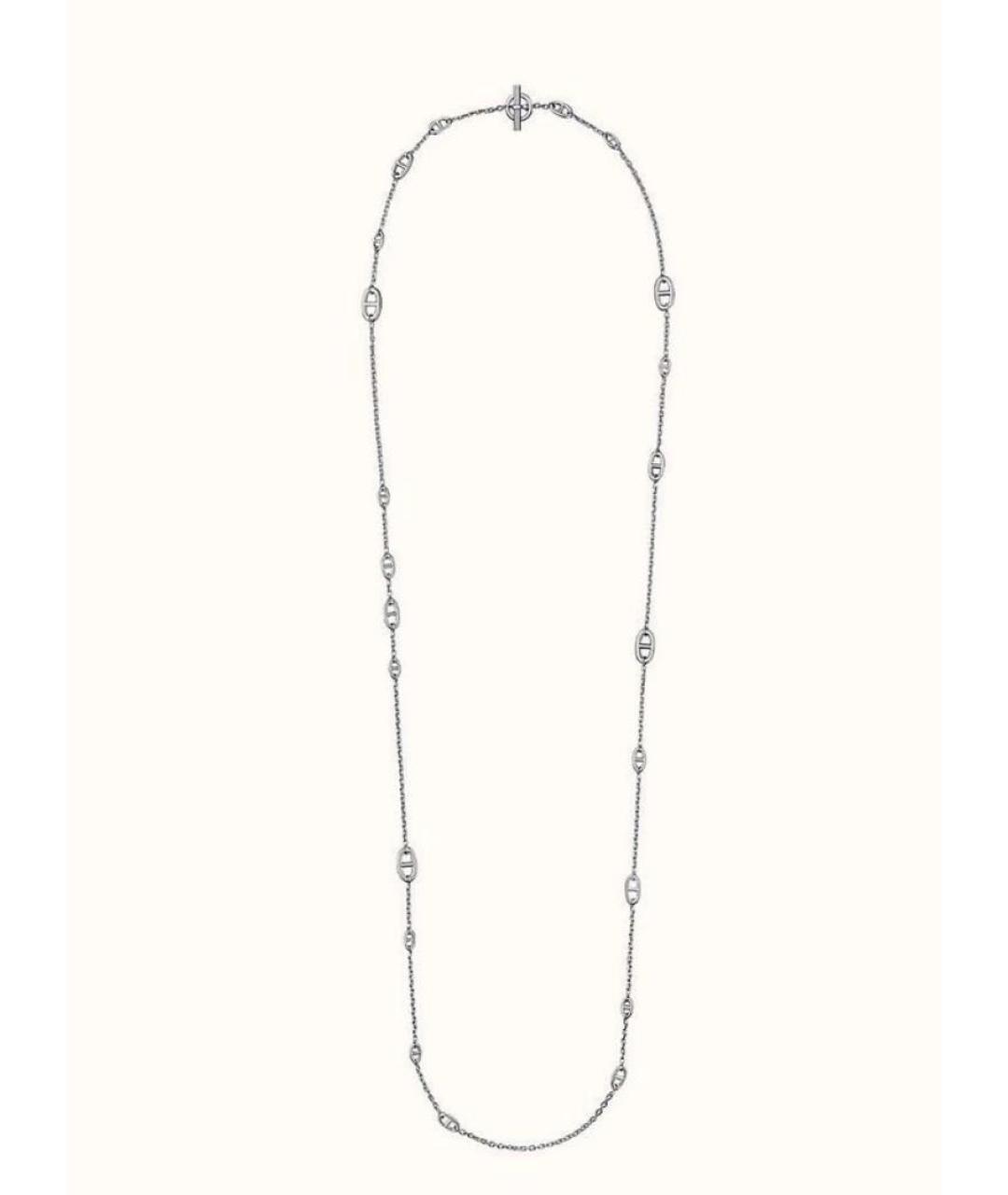 HERMES Серебряное серебряное колье, фото 3
