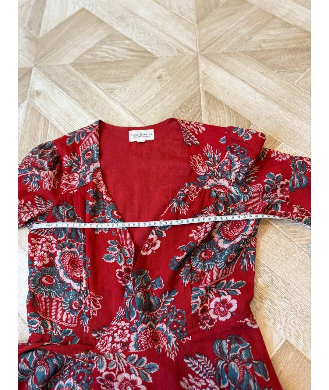 POLO RALPH LAUREN Красное повседневное платье, фото 8