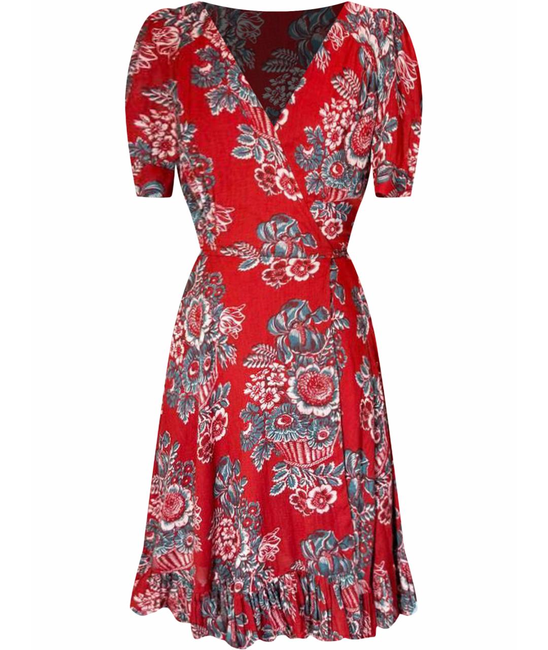 POLO RALPH LAUREN Красное повседневное платье, фото 1