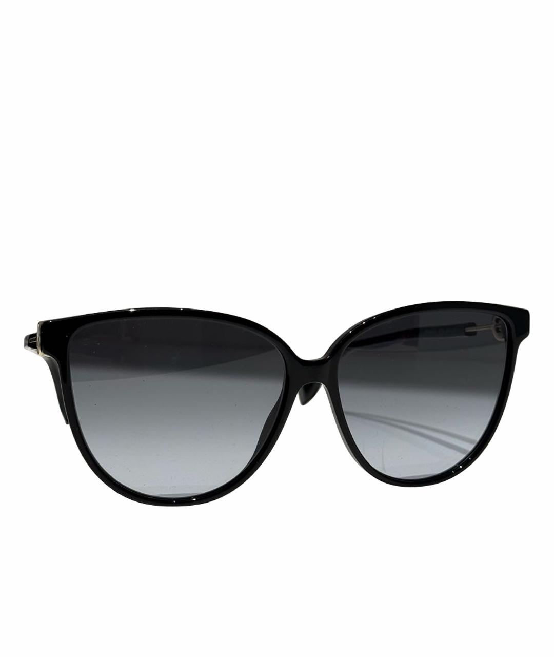 FENDI Черные пластиковые солнцезащитные очки, фото 1