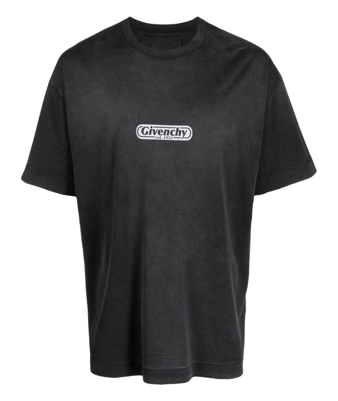 GIVENCHY Черная хлопковая футболка, фото 1