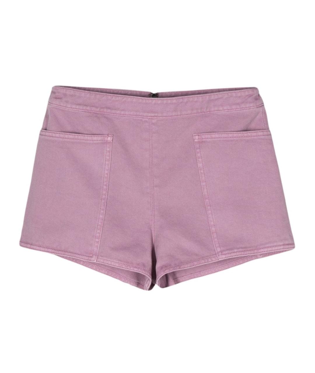 MAX MARA Фиолетовые хлопковые шорты, фото 1