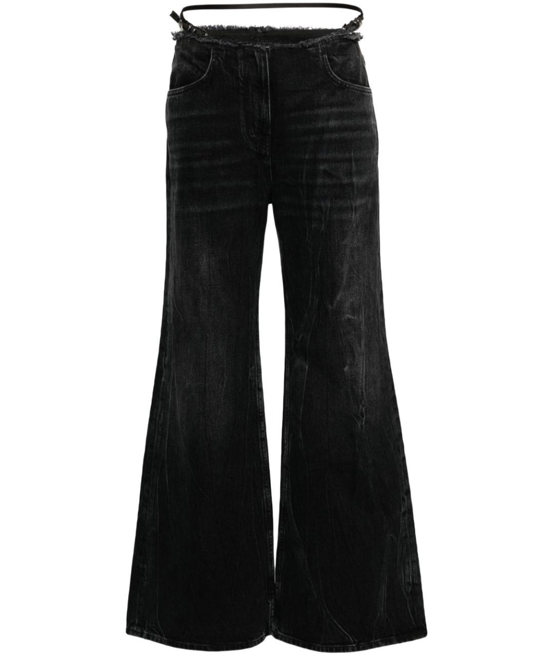 GIVENCHY Черные хлопковые прямые джинсы, фото 1