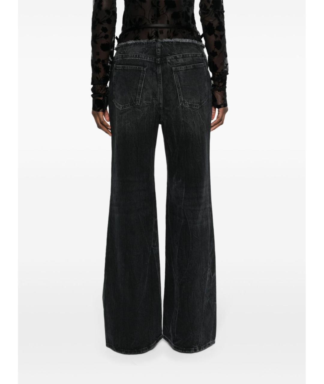 GIVENCHY Черные хлопковые прямые джинсы, фото 3