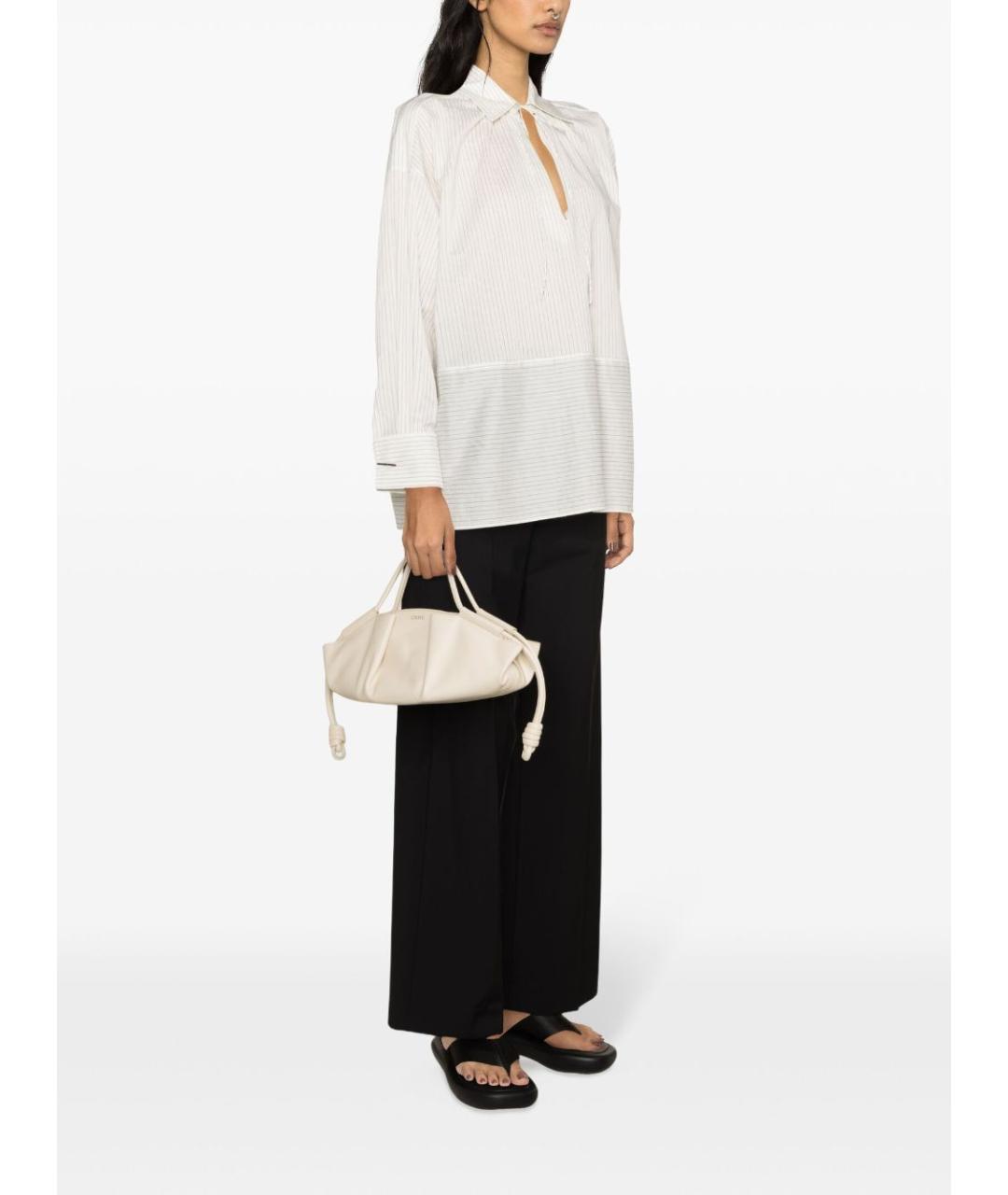 MAX MARA Белая хлопковая рубашка, фото 2
