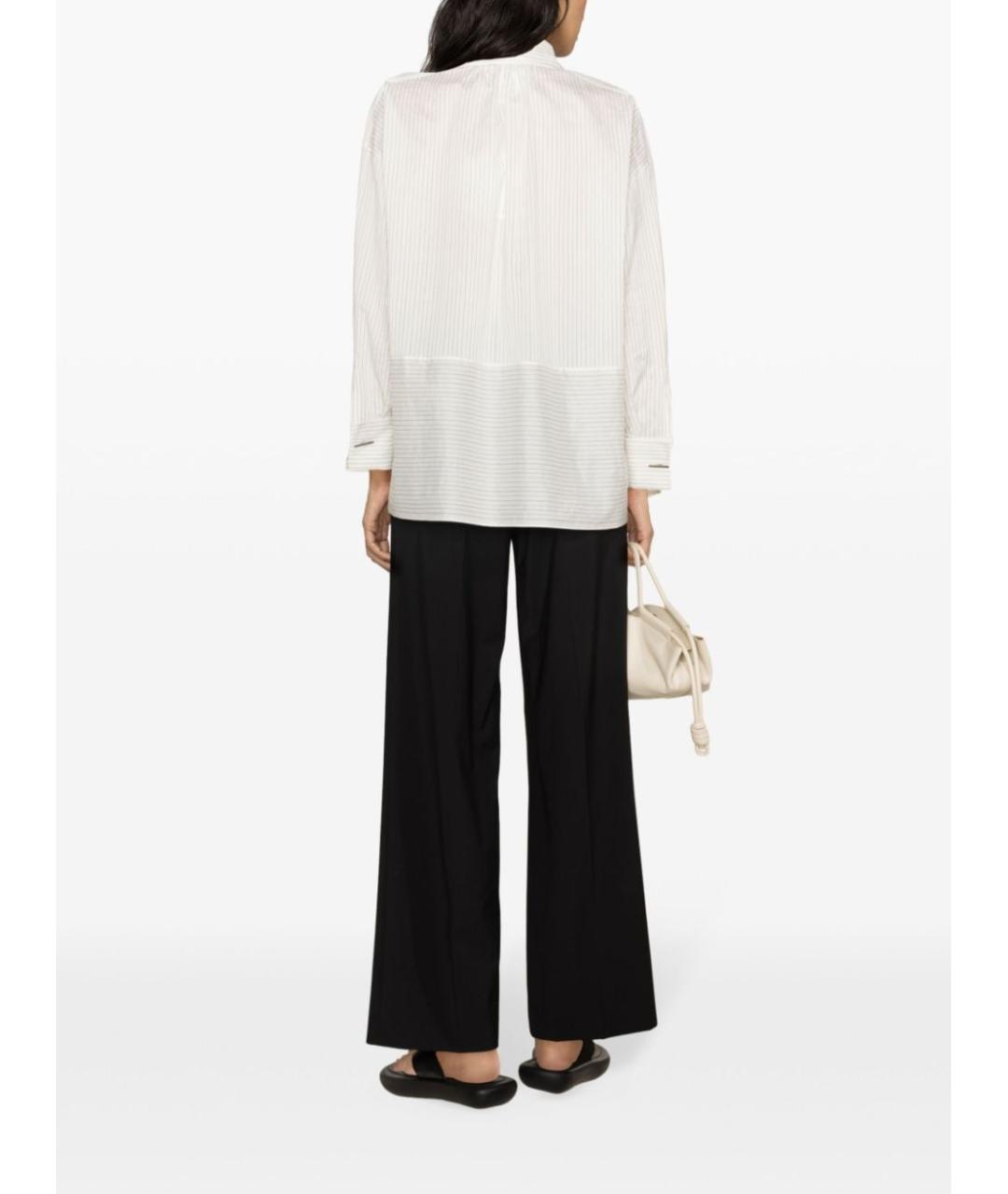 MAX MARA Белая хлопковая рубашка, фото 3