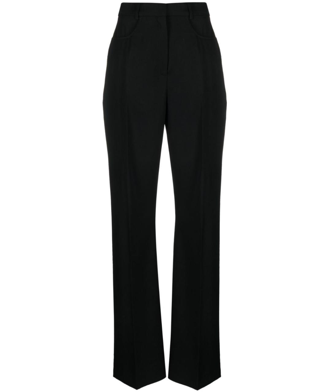JACQUEMUS Черные хлопковые прямые брюки, фото 1