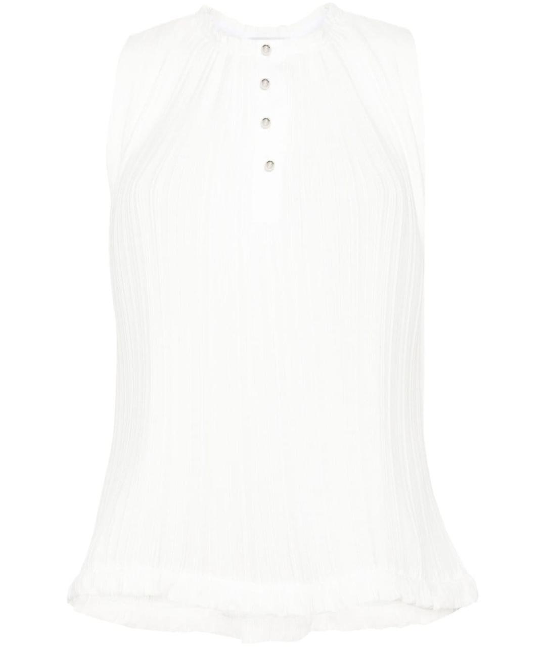 LANVIN Белая полиэстеровая майка, фото 1