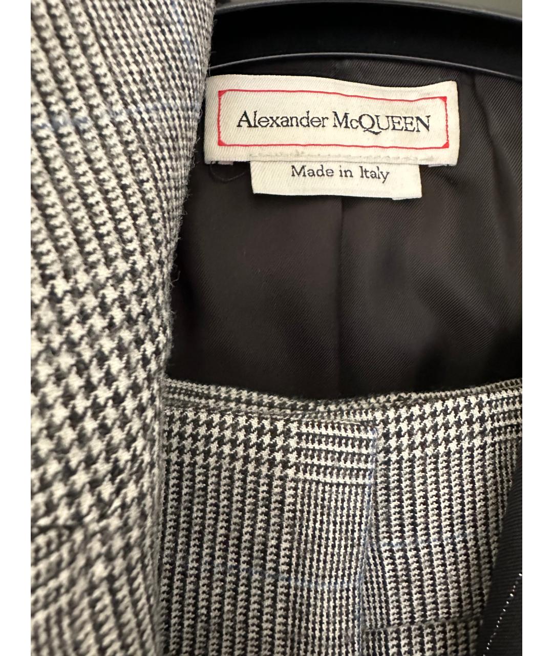 ALEXANDER MCQUEEN Серый кашемировый жакет/пиджак, фото 3