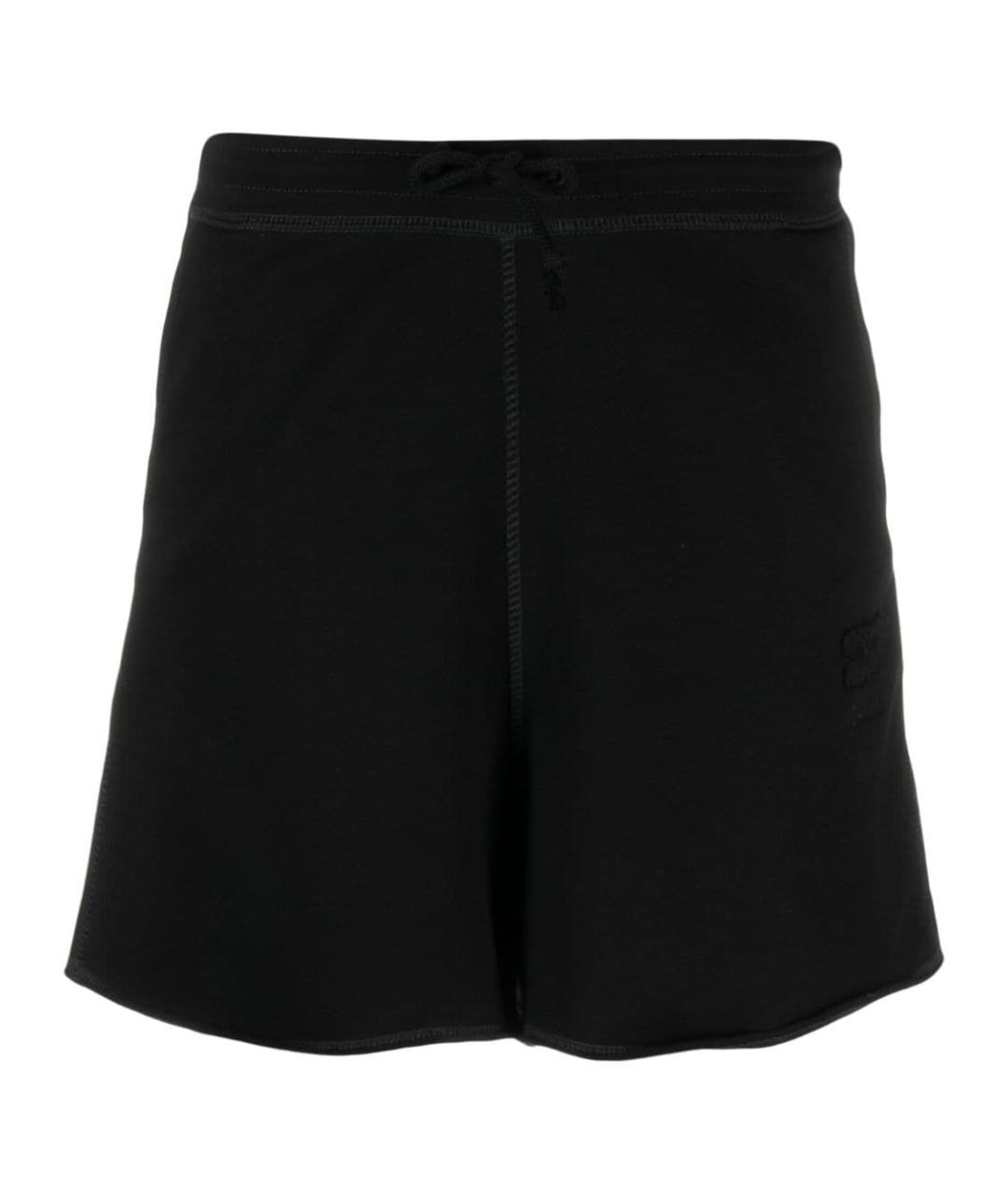 GANNI Черные хлопковые шорты, фото 1