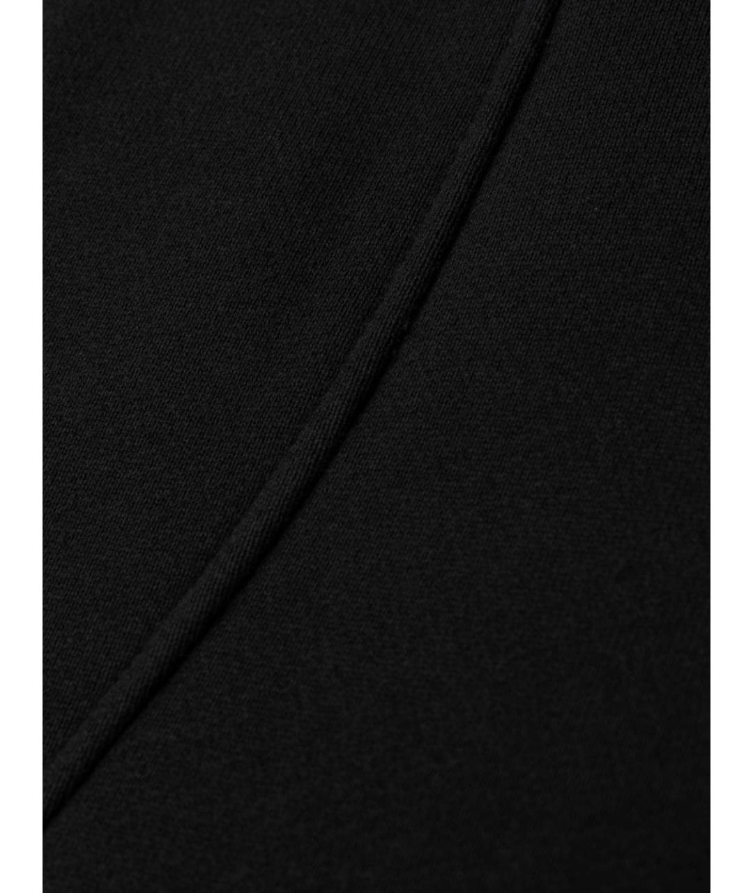 OFF-WHITE Черные хлопковые прямые брюки, фото 4