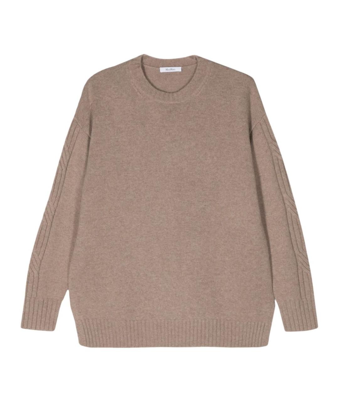MAX MARA Бежевый кашемировый джемпер / свитер, фото 1