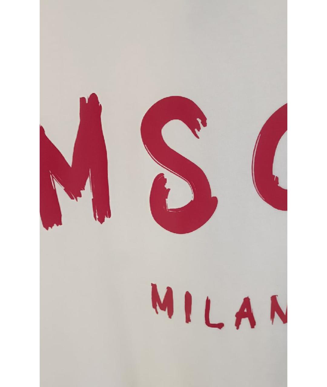 MSGM Бежевая хлопковая футболка, фото 4