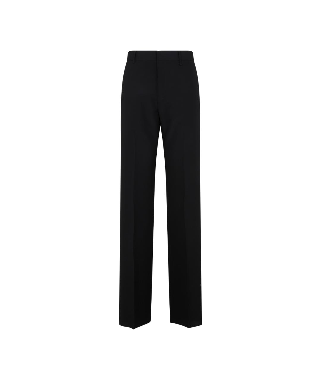 GIVENCHY Черные шерстяные повседневные брюки, фото 1
