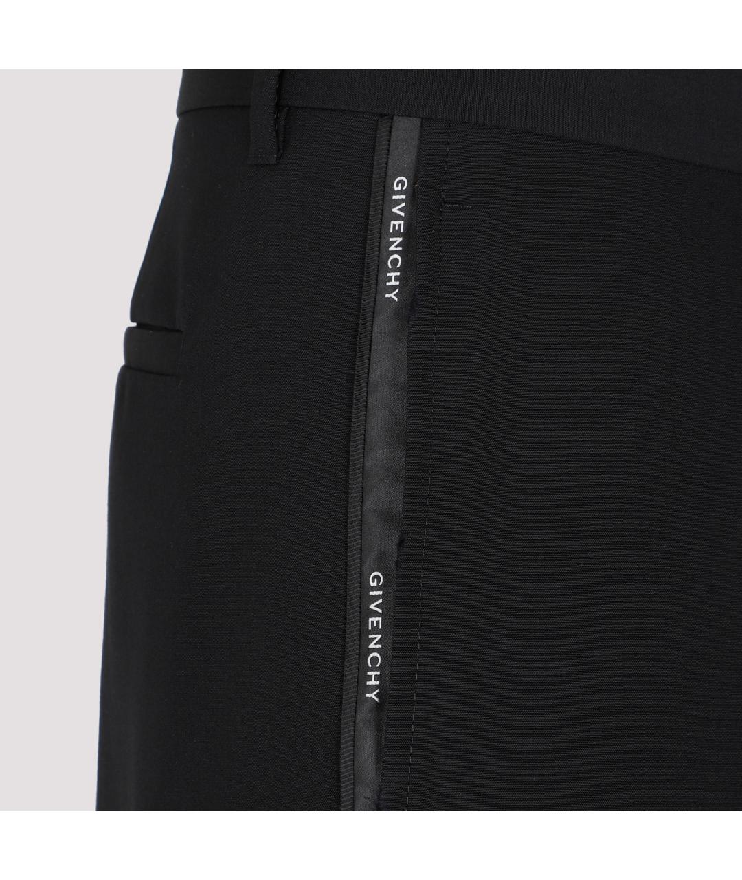 GIVENCHY Черные шерстяные повседневные брюки, фото 5