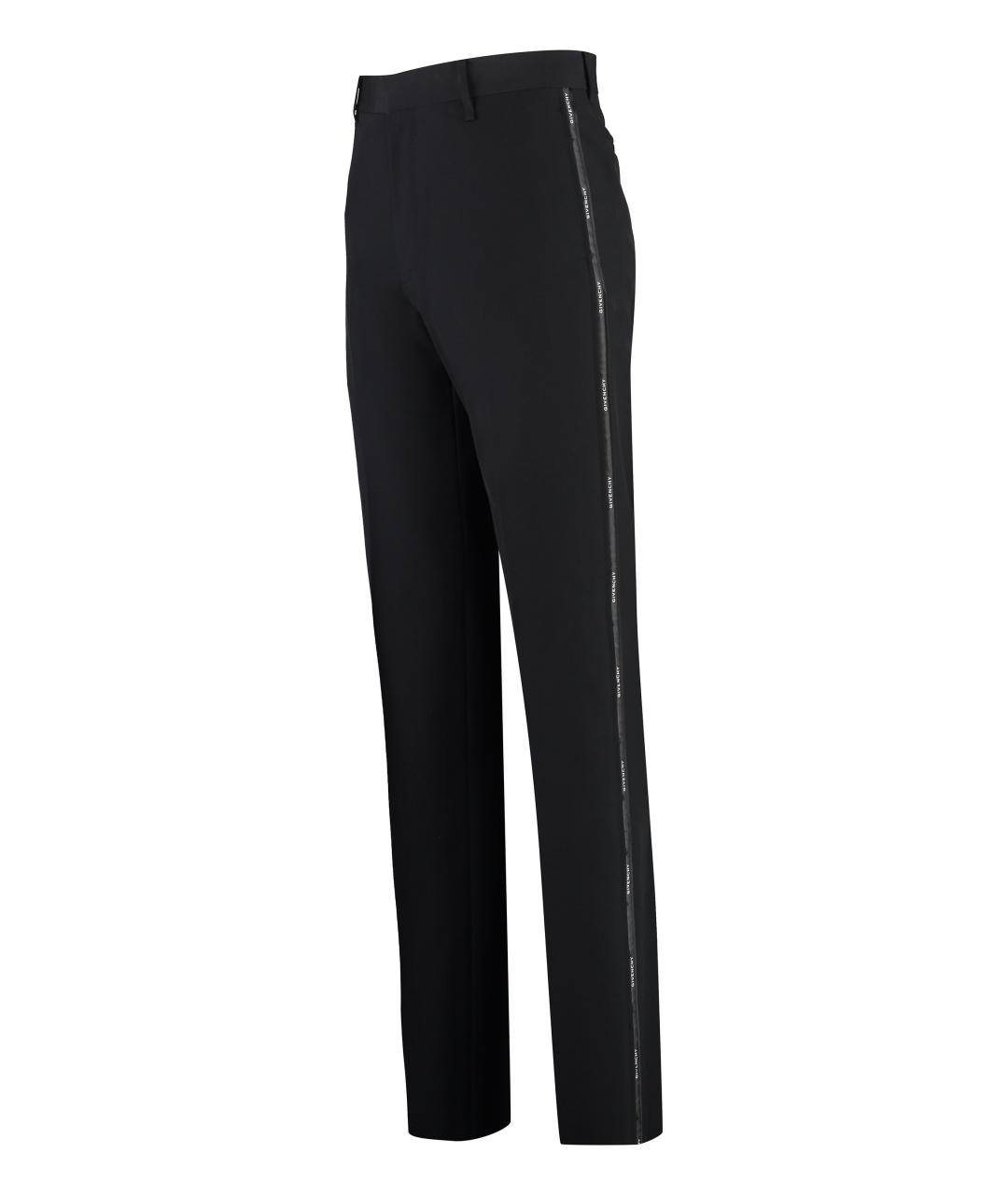 GIVENCHY Черные шерстяные повседневные брюки, фото 3