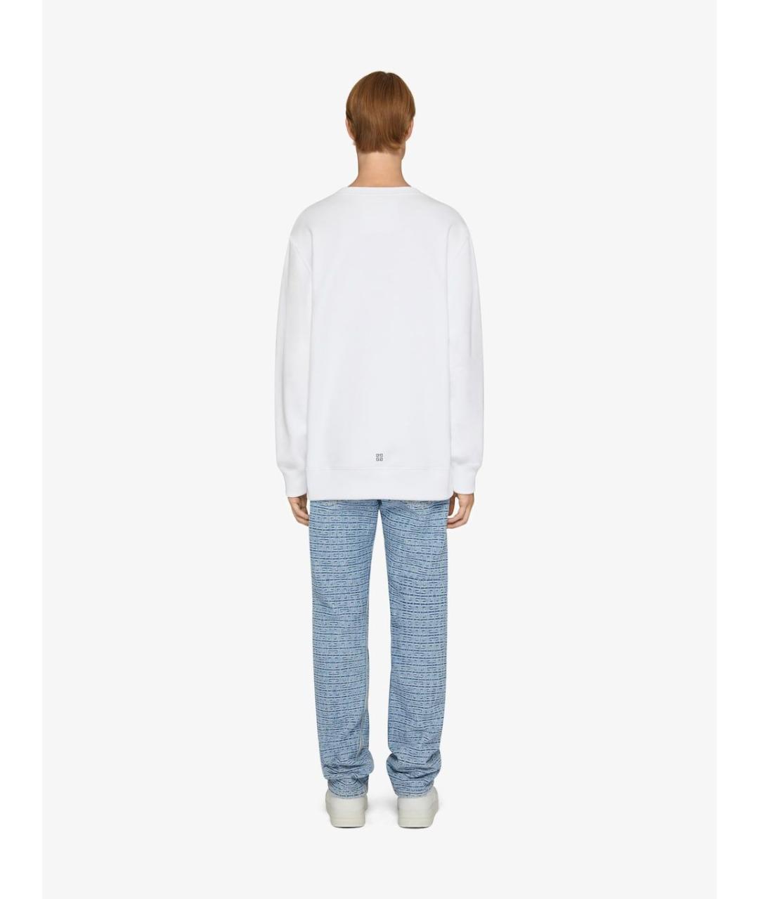 GIVENCHY Голубые хлопковые прямые джинсы, фото 4