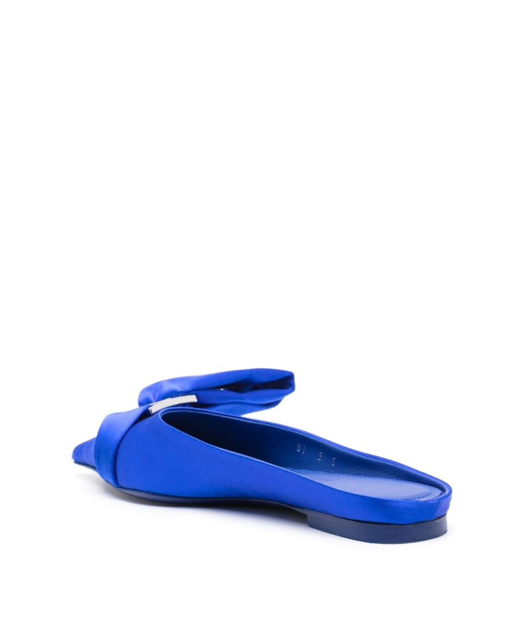 FERRAGAMO Синие мюли, фото 3