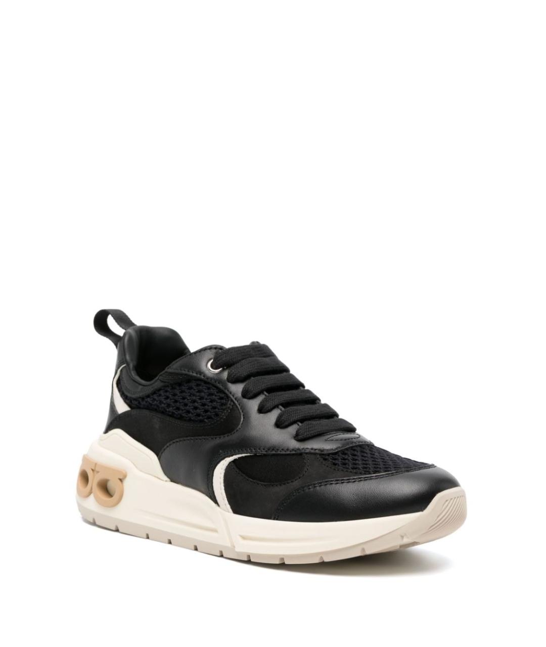 FERRAGAMO Черные кроссовки, фото 4