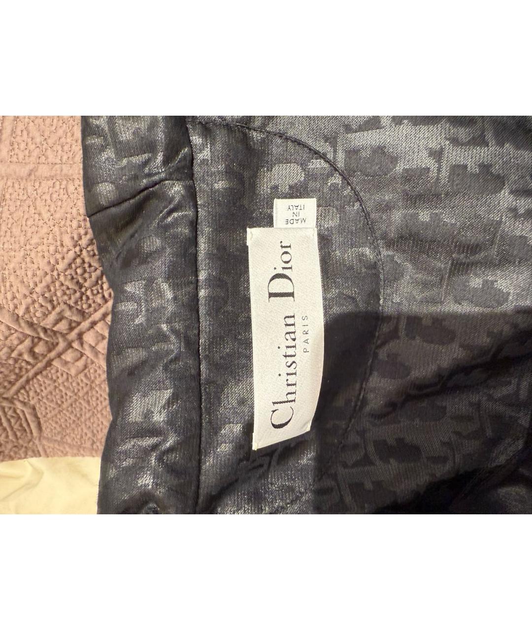 CHRISTIAN DIOR Черная полиэстеровая куртка, фото 6