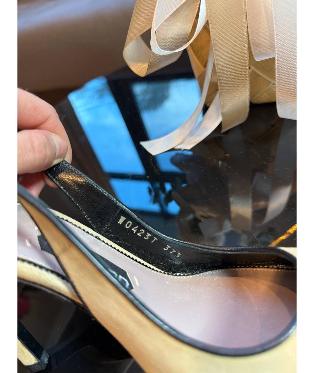 TOM FORD Бежевые кожаные туфли, фото 4