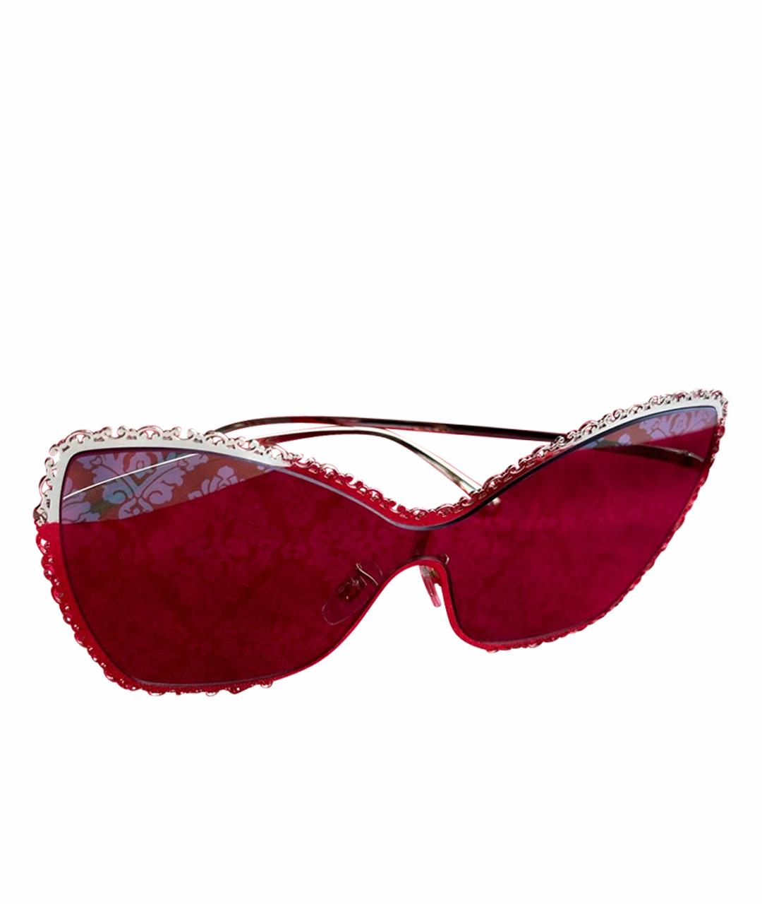 DOLCE&GABBANA Золотые металлические солнцезащитные очки, фото 1