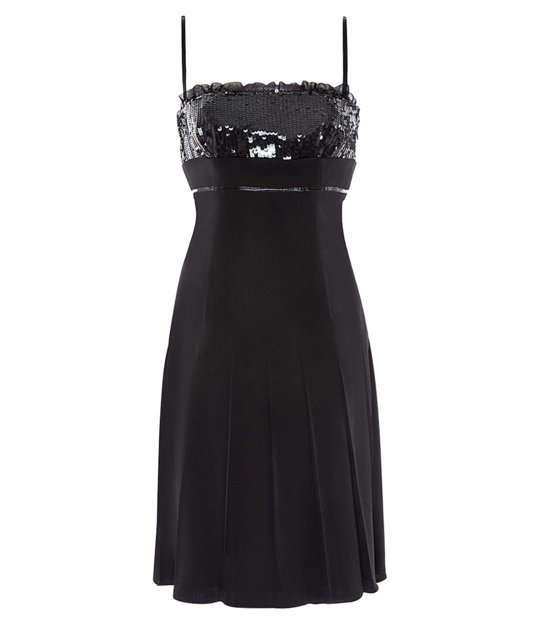 DOLCE&GABBANA Черное шерстяное вечернее платье, фото 1