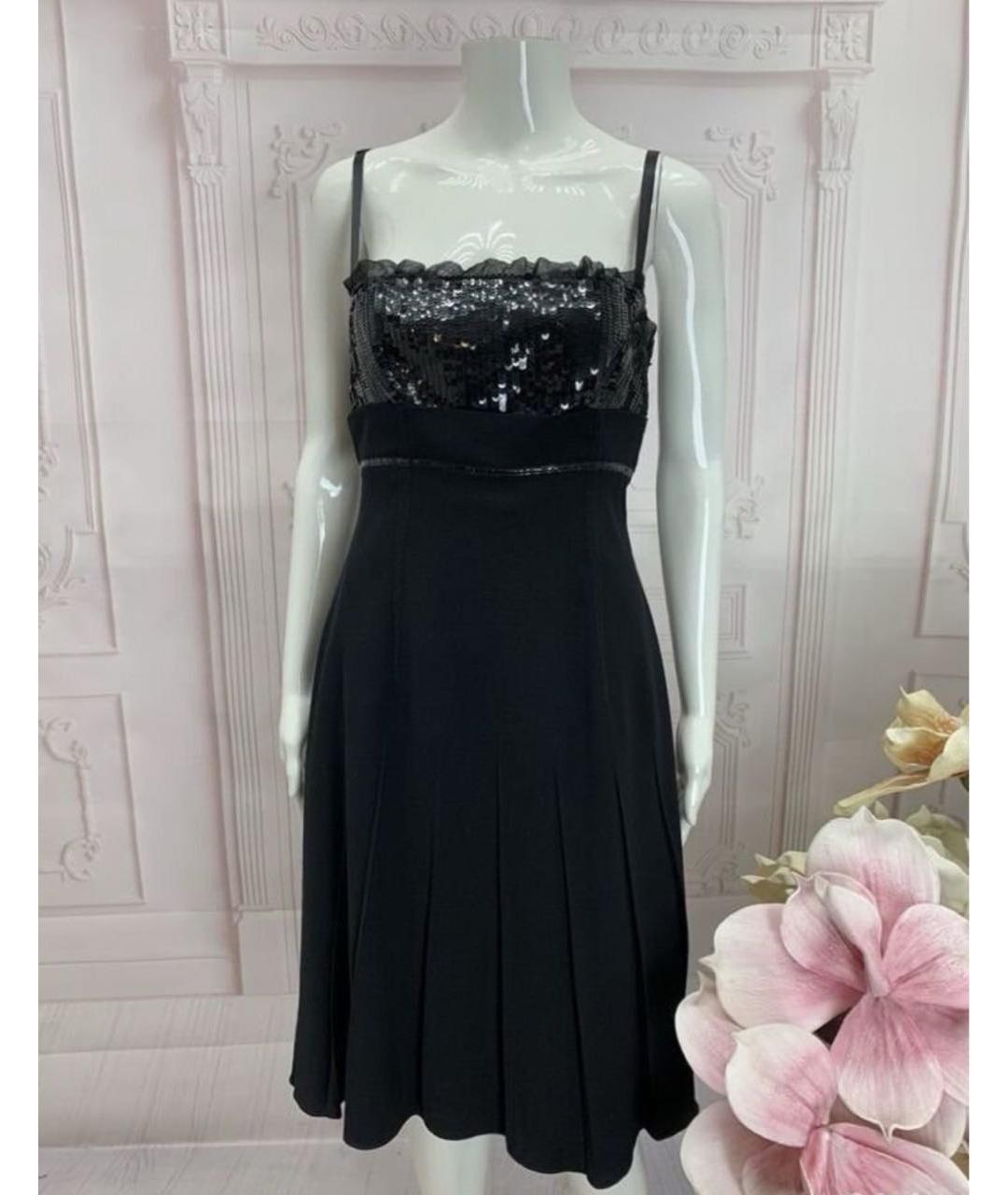 DOLCE&GABBANA Черное шерстяное вечернее платье, фото 5