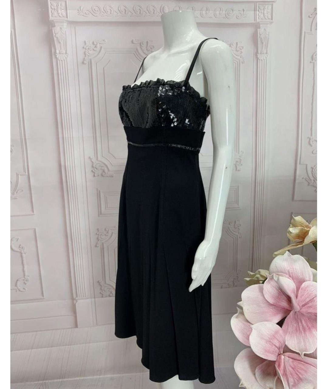 DOLCE&GABBANA Черное шерстяное вечернее платье, фото 8