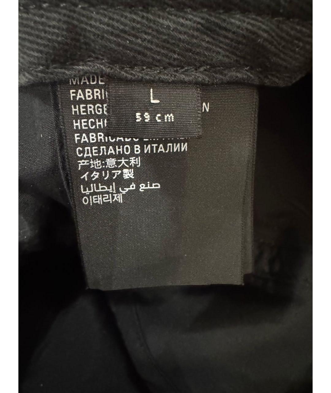 BALENCIAGA Черная хлопковая кепка, фото 6