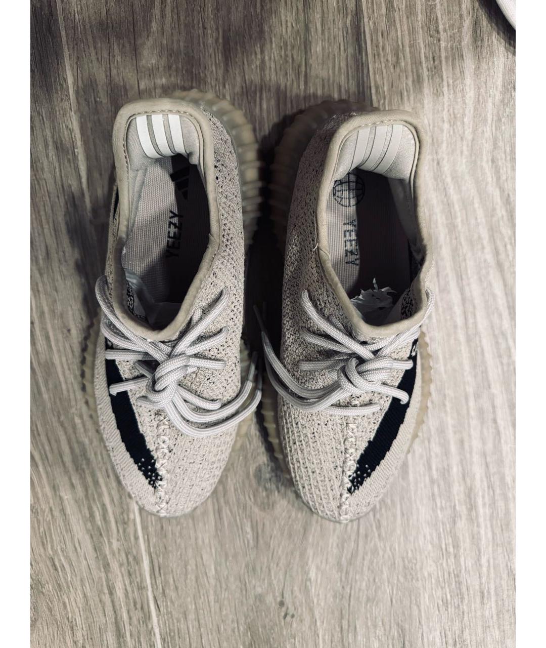 ADIDAS YEEZY Бежевые текстильные кроссовки, фото 3