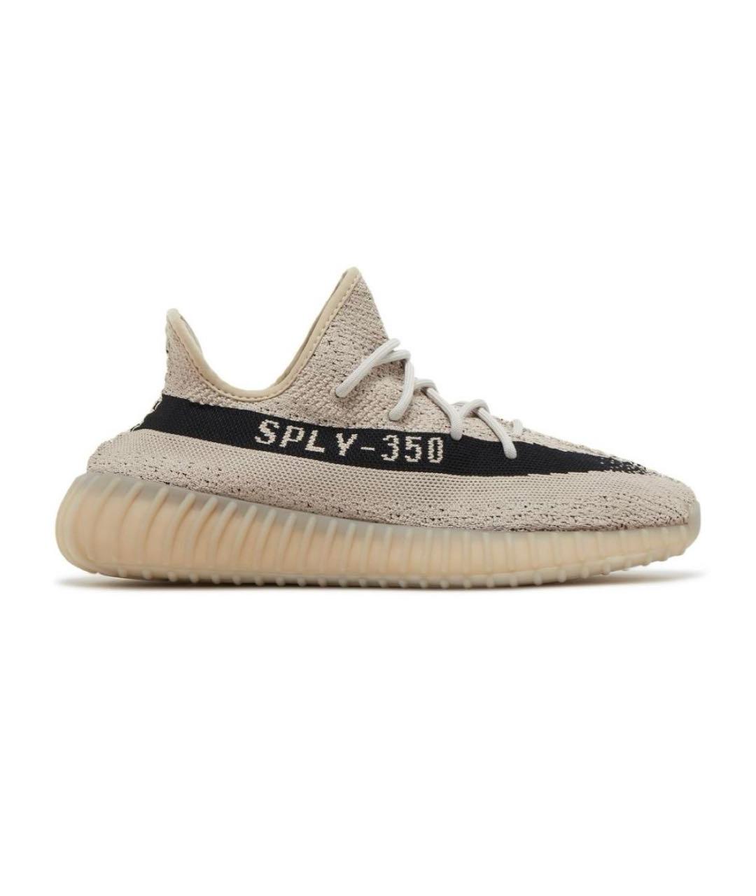 ADIDAS YEEZY Бежевые текстильные кроссовки, фото 1