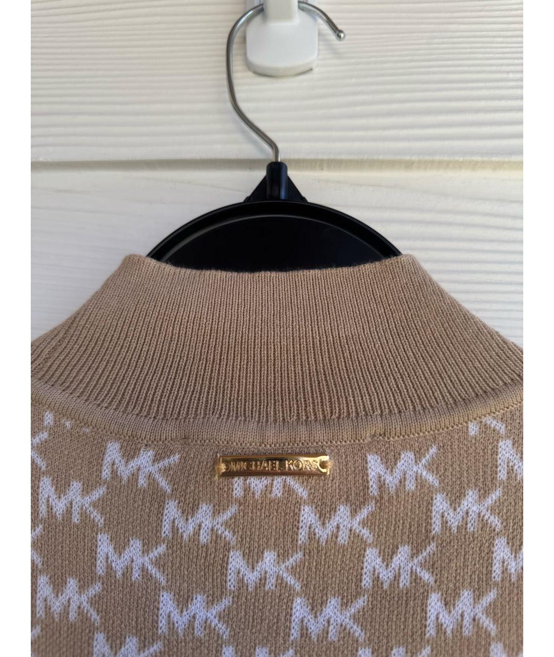 MICHAEL KORS Бежевая хлопковая жилетка, фото 7