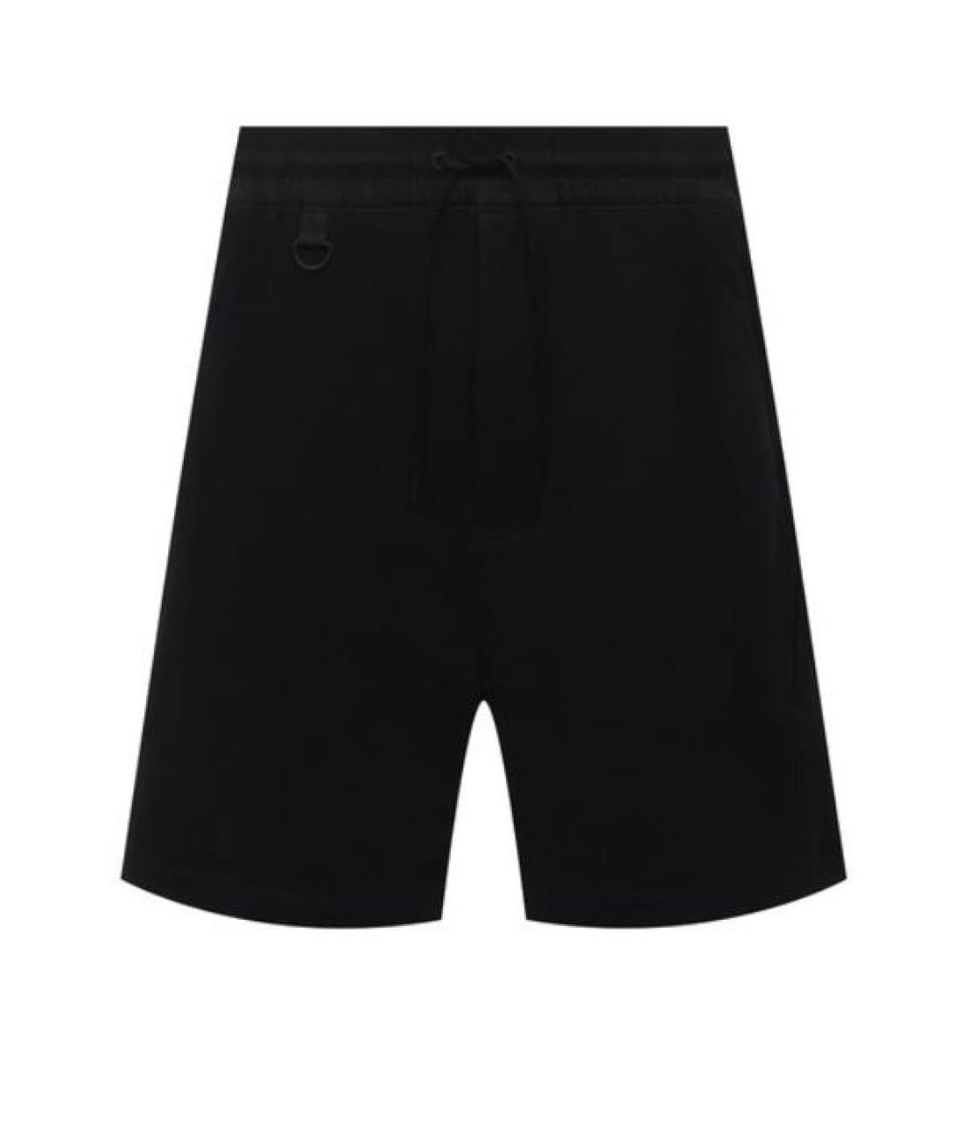 Y-3 Черные хлопковые шорты, фото 9