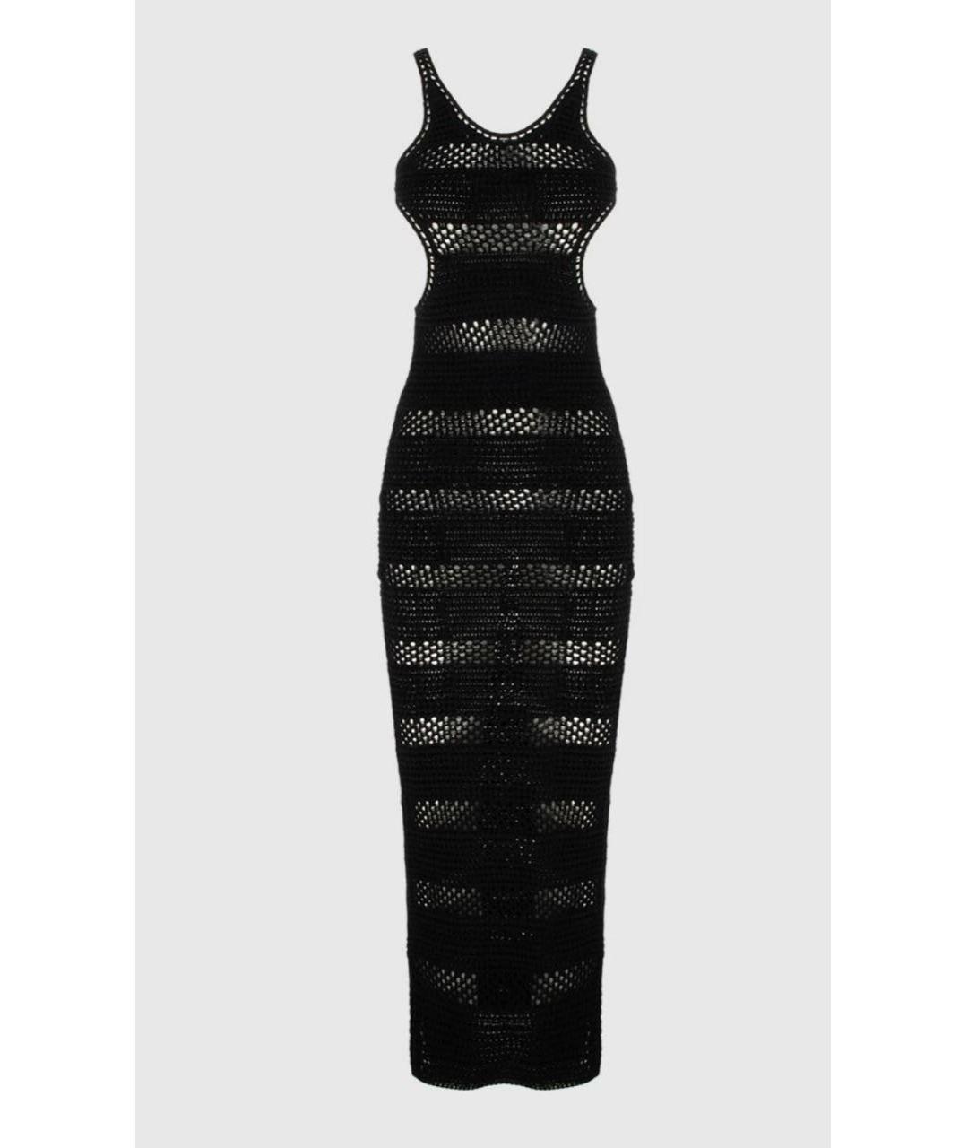 SAINT LAURENT Черное хлопковое платье, фото 9