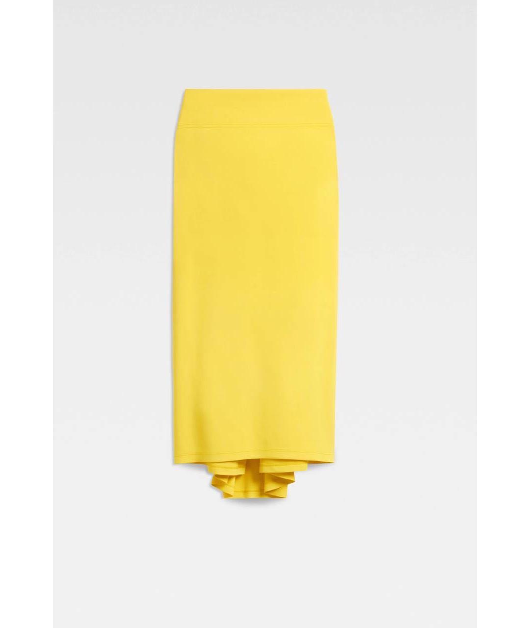 JACQUEMUS Желтая юбка миди, фото 7