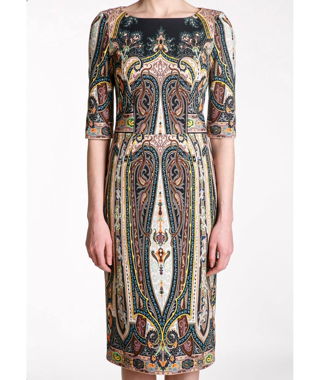 ETRO Мульти хлопковое повседневное платье, фото 6