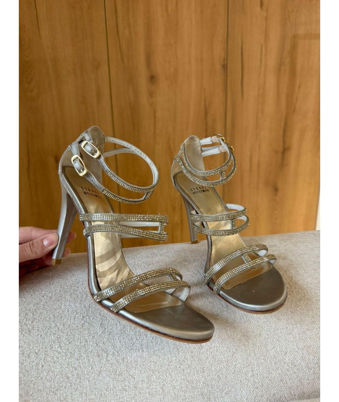 STUART WEITZMAN Кожаные босоножки, фото 2