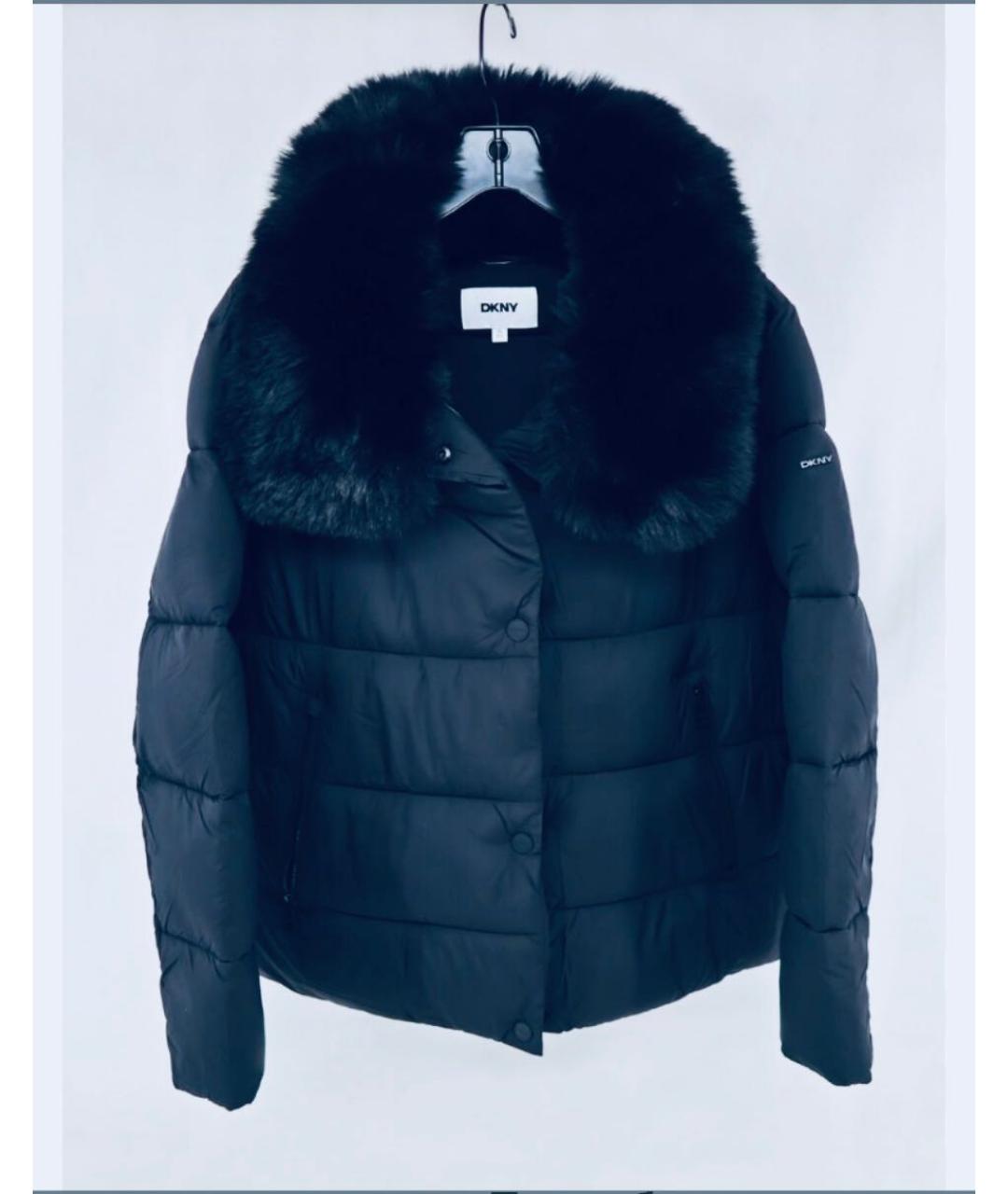 DKNY Черная полиэстеровая куртка, фото 9