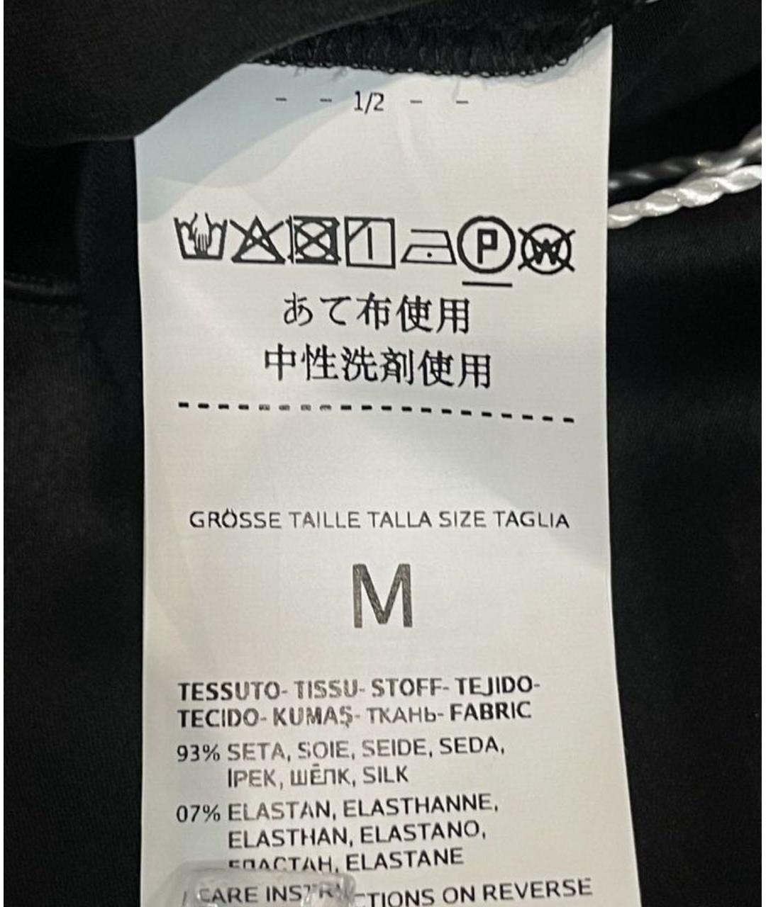 MAX MARA Черная шелковая блузы, фото 3