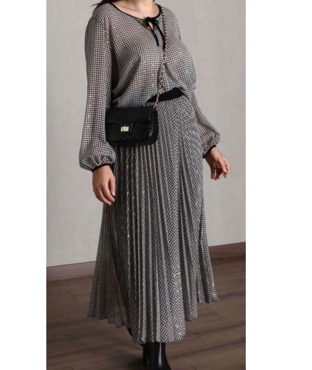 MAX MARA Серый полиэстеровый костюм с юбками, фото 4